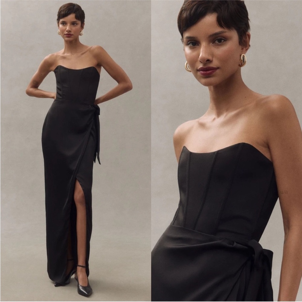 NWT V. Chapman June Corset Gown in Black